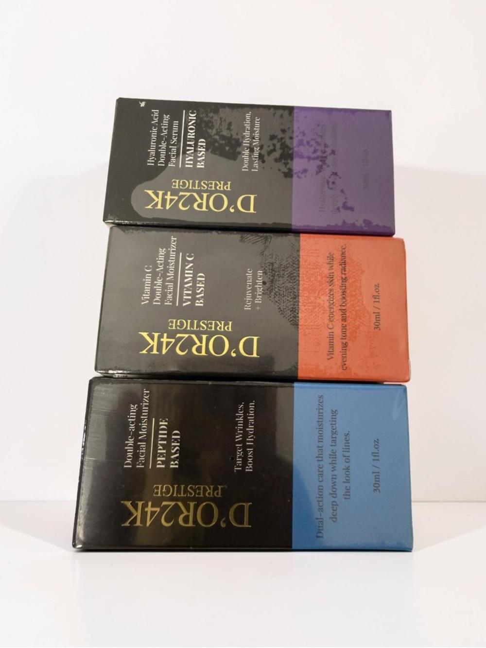 D.OR2AK Pressice Skincare Trio - Purple, Orange, Blue